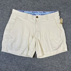 Tommy Bahama Shorts Mens 32 Beige Flat Front Stretch Casual Comfort Summer